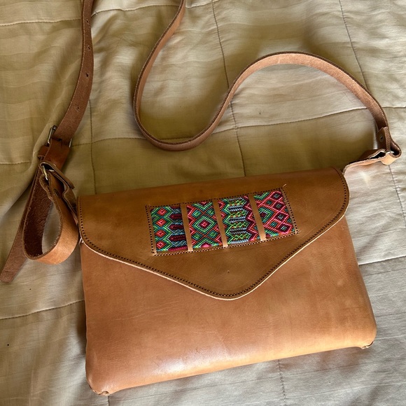 Hand made leather woven new woman purse. From Oaxaca Mexico - Picture 7 of 7